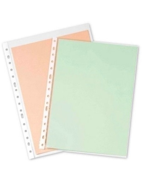 FUNDA MULT.PARDO PP 90µ CRIS.A4 16 P/100